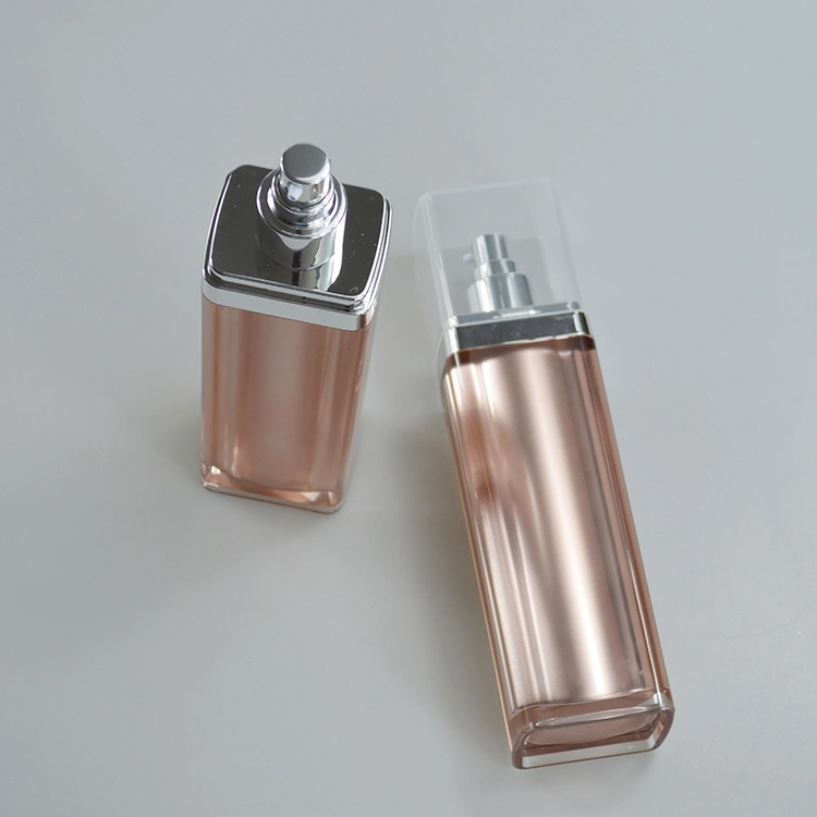 5oz Large Capacity Big Volume Square Acrylic Bottle Luxury 150ml Pump Lotion Bottle Cosmetic Acrylic Bottle