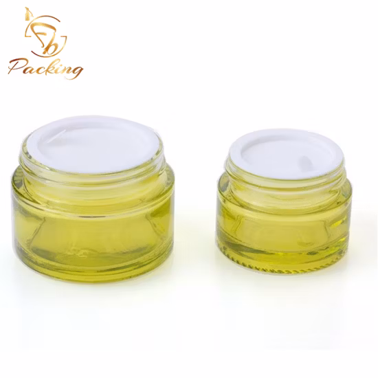 Frascos de vidro cosméticos coloridos vazios personalizados de 10 g para embalagens de cosméticos on-line