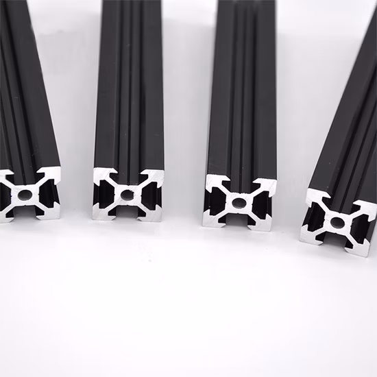 Produtos de alumínio Preço de fábrica Série 6000 T Extrusão de canal de ranhura Perfil industrial de liga de alumínio extrudado