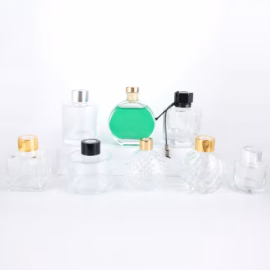 Recipiente de vidro para perfume frasco de perfume de vidro recarregável de luxo 15ml 30ml 50ml frascos de cosméticos